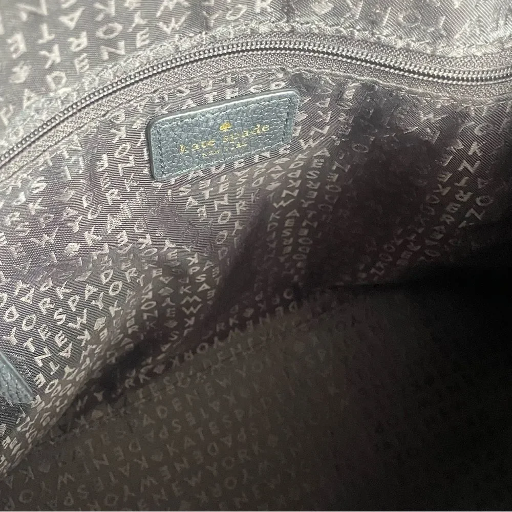 Kate Spade Black Pebbled Leather Purse Handbag